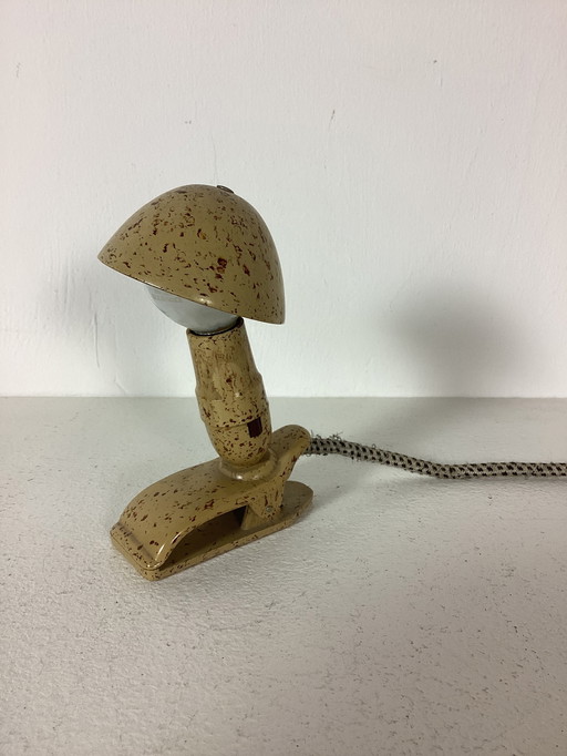 Vintage Hergil fifties reading lamp clamp