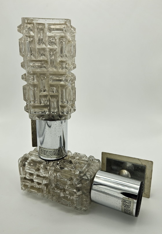 Image 1 of Pair Of 70S Targetti Wall Lamps