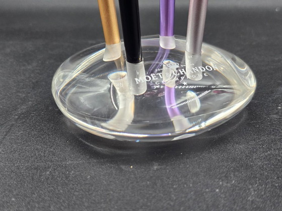 Image 1 of Champagne flutes in houders Moët & Chandon