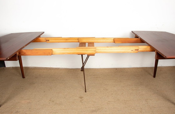 Image 1 of Very Large Danish extensible dining table, 260 cm, in teak by Henry Walter Klein for Bramin 1960.