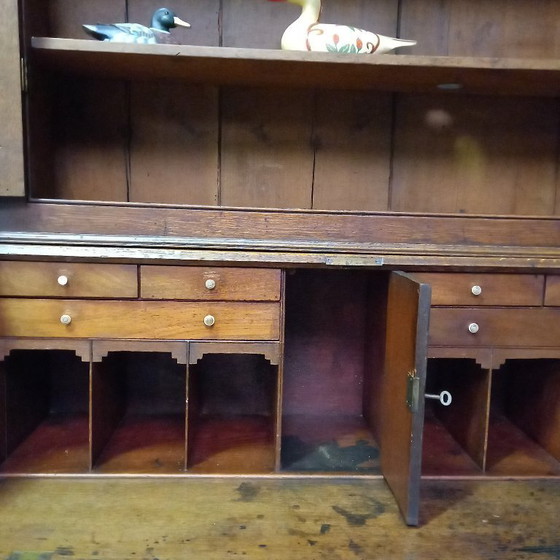 Image 1 of Engelse Top secretaire ca. 1770