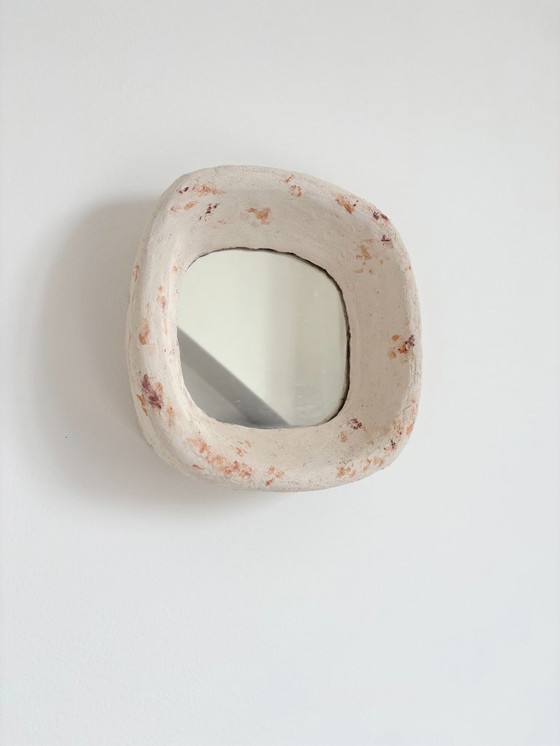 Image 1 of Franse hedendaagse keramische spiegel, "Roma" van Renzo Maar