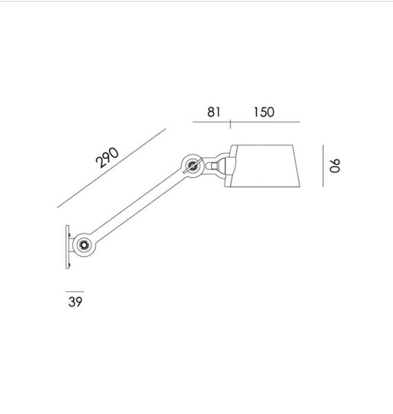 Image 1 of Tonone Bolt Wall Sidefit wandlamp