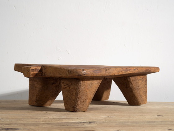 Antique low work table (c.1920) #19, Side tables, Wood, Brown, Rustic (photo 12 of 22)