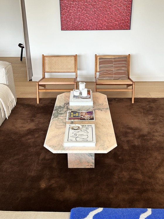 Image 1 of Table basse vintage en marbre, Italie, années 1980
