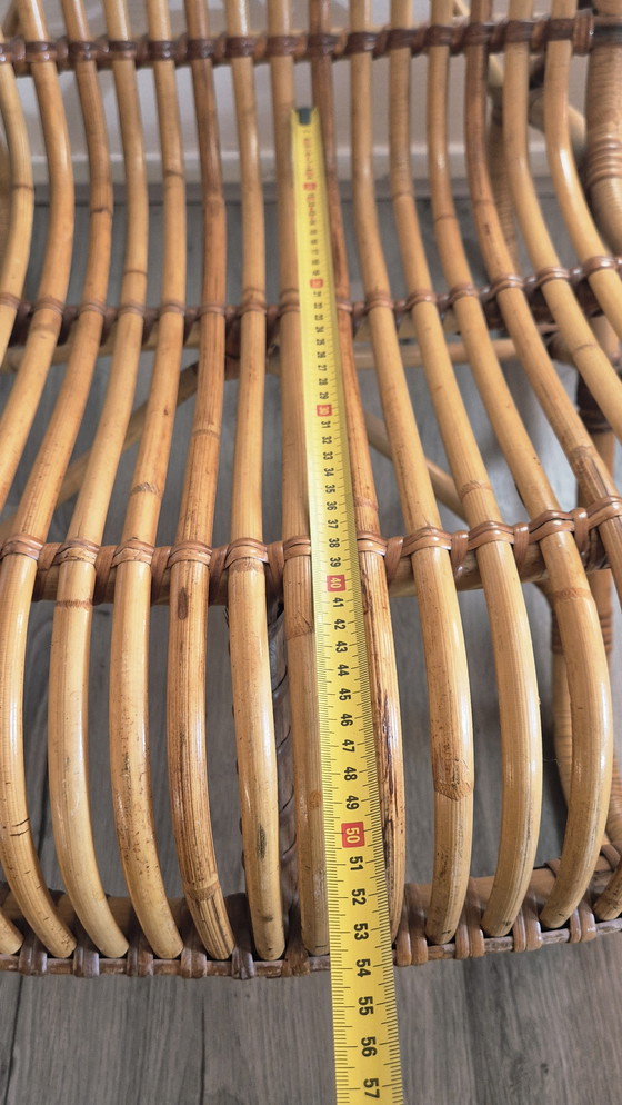 Image 1 of Set da salotto vintage in bambù Rohé Noordwolde