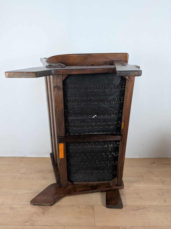 Image 1 of Vintage Gralon Everest / Schote 70 2-Zits Designbank – Massief Hout – Jaren '70