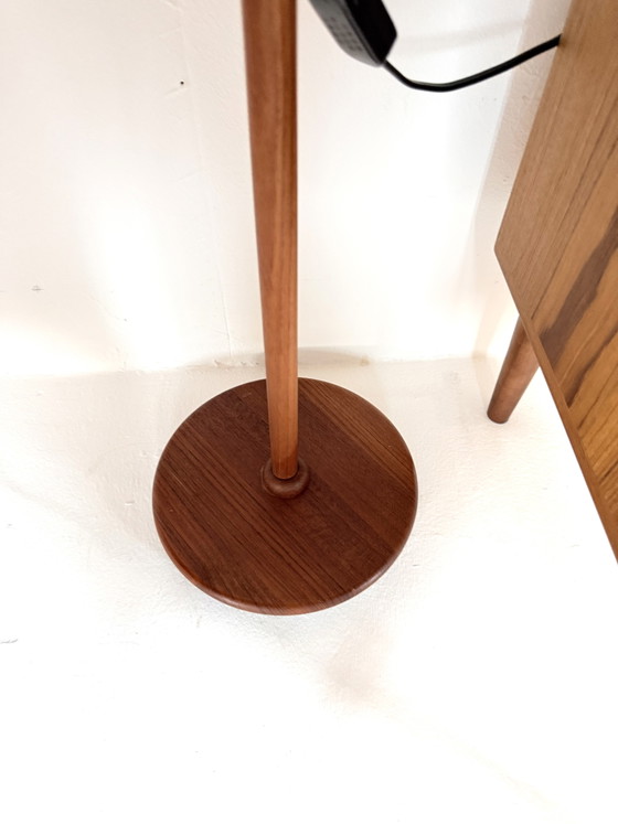 Vintage Teakhouten ‘Archea’ Vloerlamp, Domus ‘70 – Vloerlampen, Wood, Metal (photo 6 of 11)