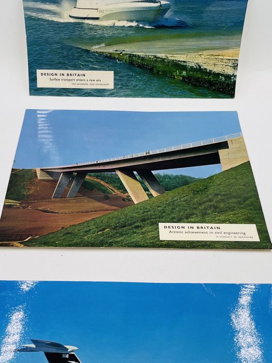 Image 1 of Set di 4 foto in cartone "Design in Britain"