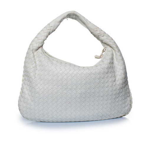 Bottega Veneta, Bolso Hobo Intrecciato en Blanco – schoudertassen, Lambskin (photo 2 of 17)