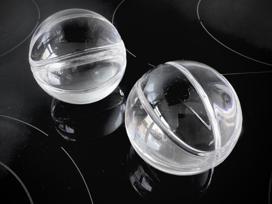 Image 1 of 2x basketball paperweight - glass