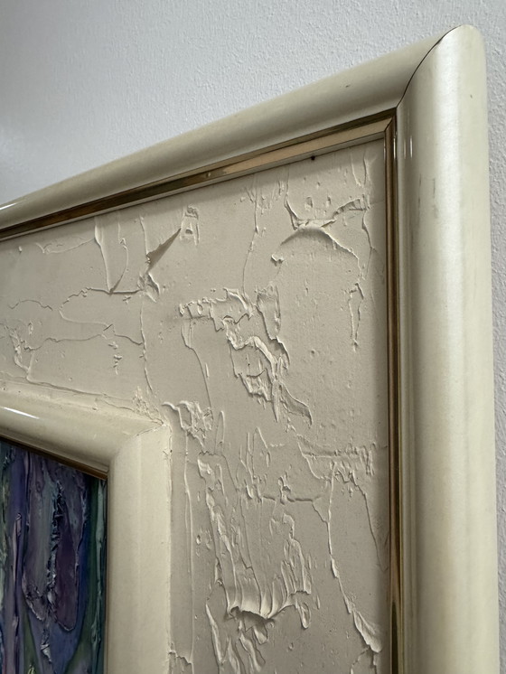 Image 1 of Painting of the blue arum lily by Joëlle Lallagüe, 1993