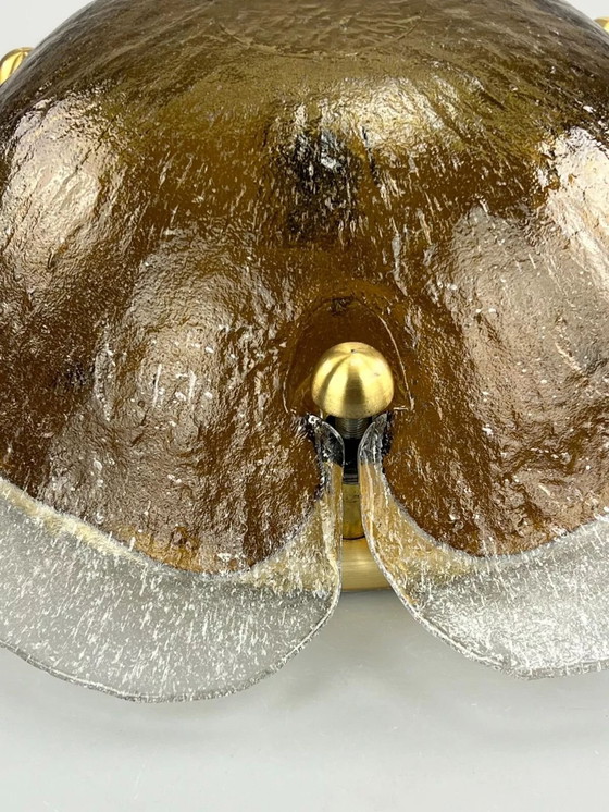 Image 1 of 60's 70's Peill & Putzler Plafonnier Verre Space Design Lampe