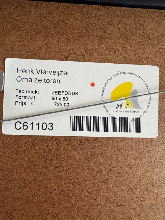 Bijzondere zeefdruk Henk Vierveijzer gesigneerd, Litho's & Zeefdrukken, Papier, Meerdere kleuren (foto 11 van 13)