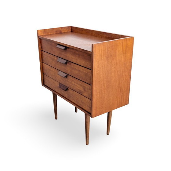 Image 1 of Original Midcentury Vintage Teak Chest of Drawers, Bedside Table, Danish