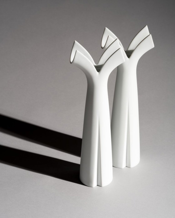 Image 1 of Lino Sabattini Rosenthal Studio Line "Pianta" Portacandele in porcellana Duo Germania
