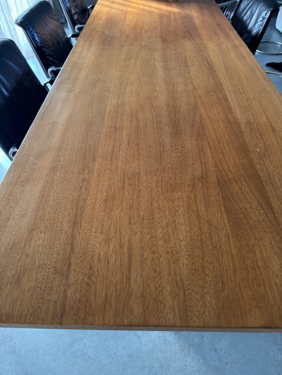 Image 1 of Zeer Unieke Tafel met een verhaal!  4 meter lang Vintage Mid Century jaren 60