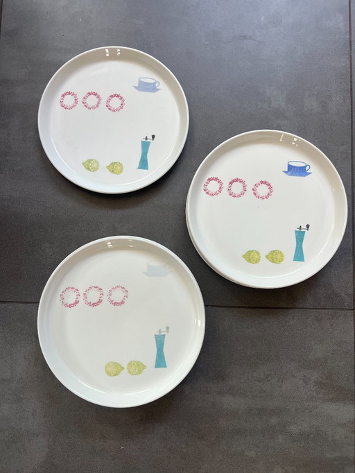 11x Gustavsberg 'Pynta' dinner plate by Stig Lindberg