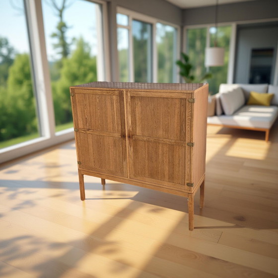 Image 1 of Buffet haut en chêne par Kurt Ostervig pour AB Randers, Danemark années 1960