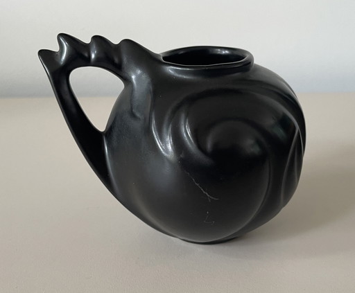 Zenith - Art Deco Black Plating Vase Design Willem Stuurman