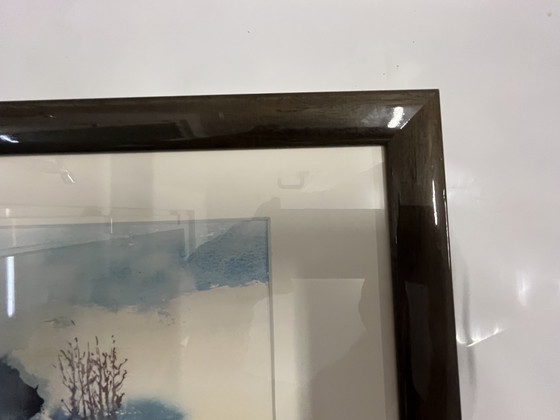 «Original Watercolor Albert Grosfeld (2000) – In Het Leudal – Signed – Framed» – Paintings & Drawings, Glass (photo 7 of 9)