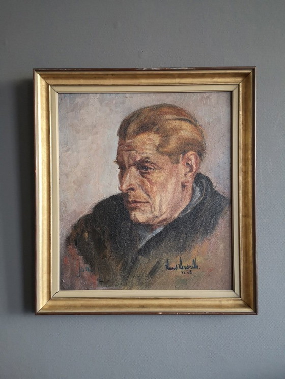 Image 1 of Porträt eines Mannes, 1948, Hans Hendriks.