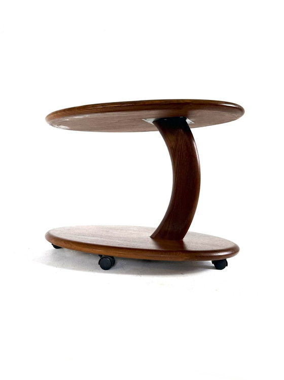 Image 1 of Chariot vintage danois en teck des années 80