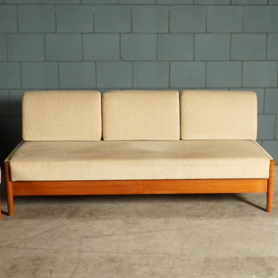 Image 1 of Satz dänischer Klappbänke - Den Blaa Fabrik - 1960s