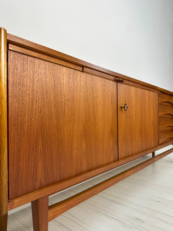 Image 1 of 1960s Vintage Large Minimalistic Mid-Century Teak Sideboard