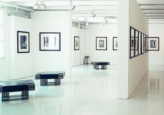 Image 1 of Large bench ottoman by Carla Sozzani in Milan mohair velvet 1990s