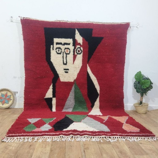 The Red Soul of the Atlas Berber Wool Rug