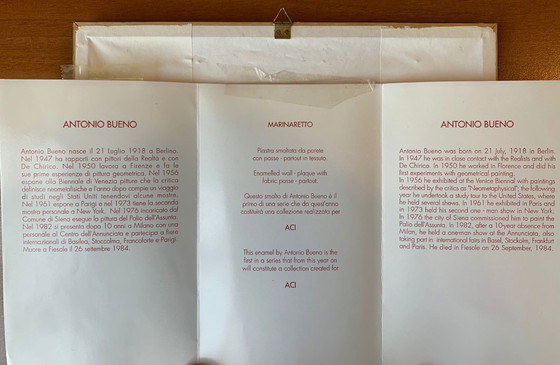 Image 1 of Antonio BUENO – "The Sailor" | Certified Masterpiece | SpiraleArte COA Included