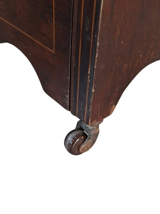 Image 1 of Antique Victorian Purdonium Coal Cabinet with Mirror