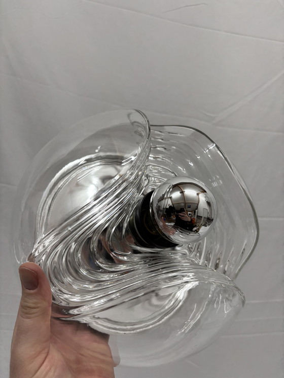 Image 1 of Lampe de plafond ou applique murale vintage Peill & Putzler Futura Wave, 1970