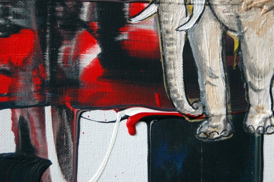 Abstract elephant in motion 2 – Art, Canvas (photo 5 of 6)