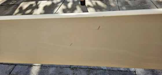 Vintage alert! Midcentury Space Age headboard with 70s Auping bed frame, Bedroom accessories, Metal, Wood (photo 32 of 48)