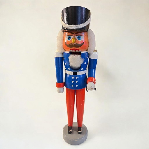 Originele Notenkraker "Soldaat" | Blauw-Rood Uniform