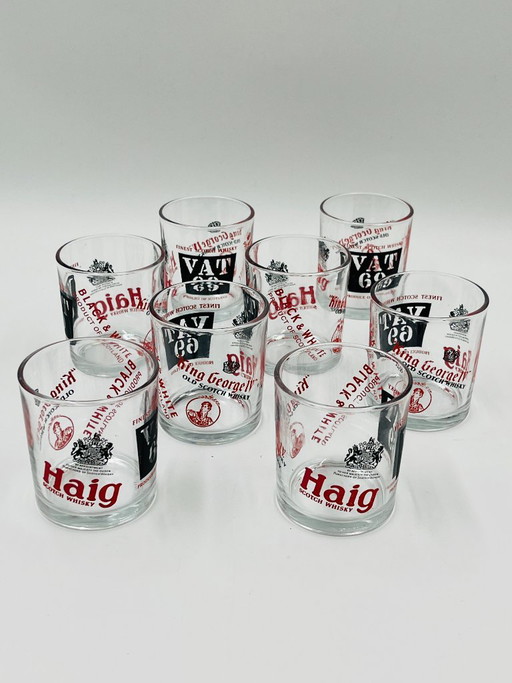 Set di 8 bicchieri da whisky con pubblicità scozzese – glazen karaffen, Glass (photo 2 of 7)