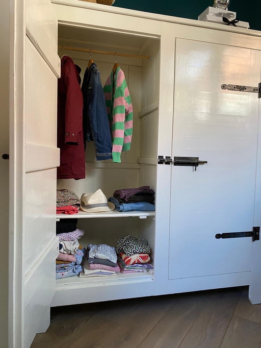 Kast Loods 5 wit hout - kledingkast, boekenkast, servieskast