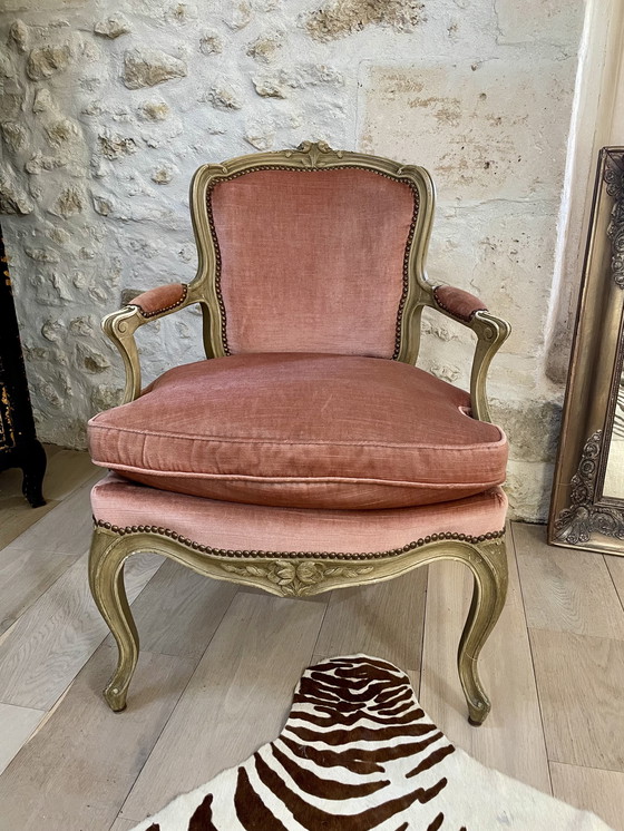 Image 1 of Paar Louis XV cabriolet fauteuils