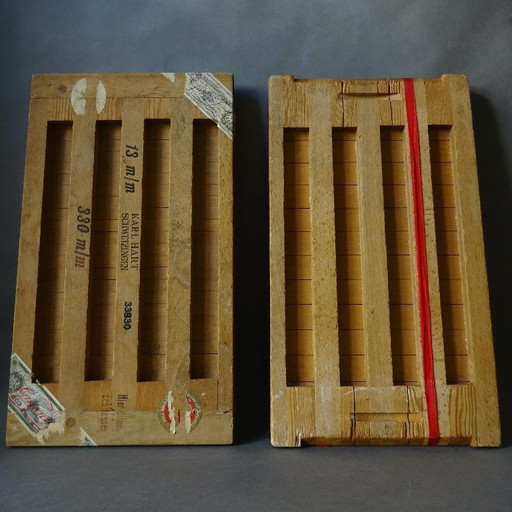 Grande scatola per il trasporto di sigari di metà secolo / Stampo / Pressa / Decorazione murale