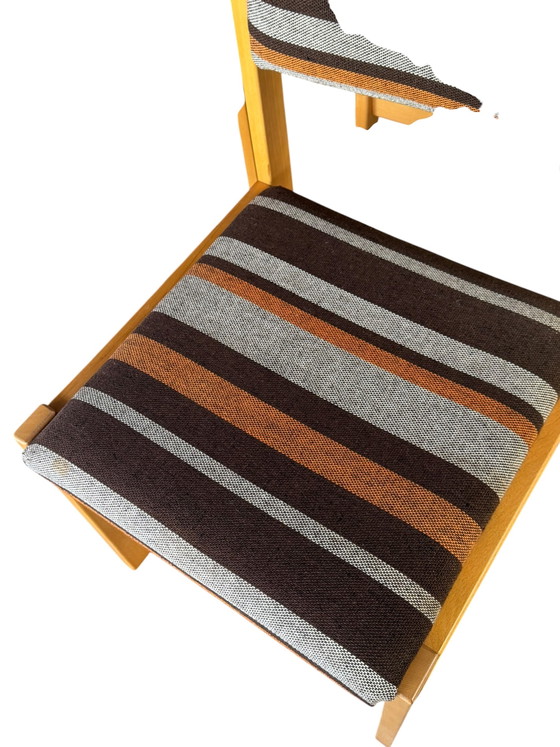 Set di 4 Sedie da pranzo di design scandinavo – Textile, Wood (photo 6 of 8)