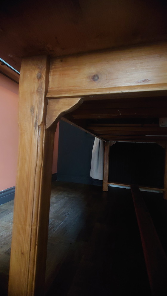 Image 1 of Table de salle à manger industrielle vintage