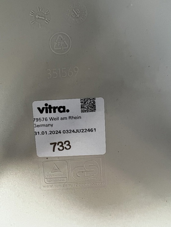 Image 1 of Vitra Chair DSR Pebble / Black Base 6x