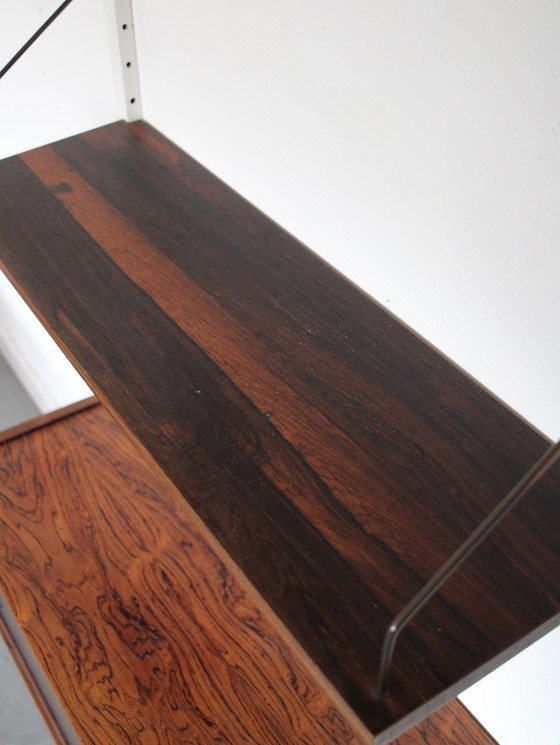 Image 1 of Vintage Danish Modular Wall System in Rosewood