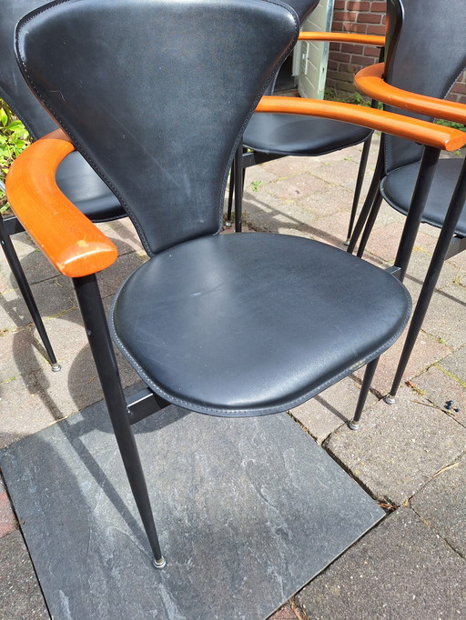 4 sedie di design in pelle stiletto - Arrben Italia 