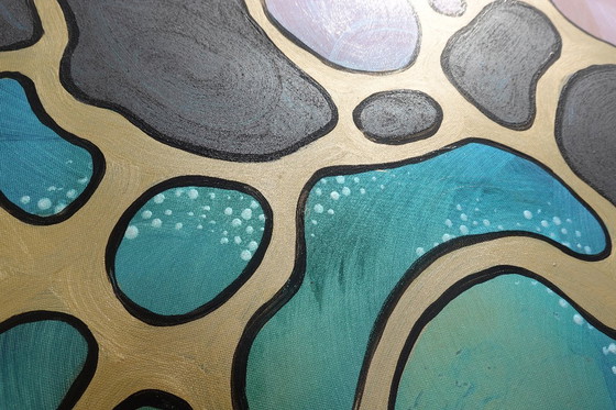 Image 1 of Abstractie A1421 - Parel Abstract Schilderij XXL