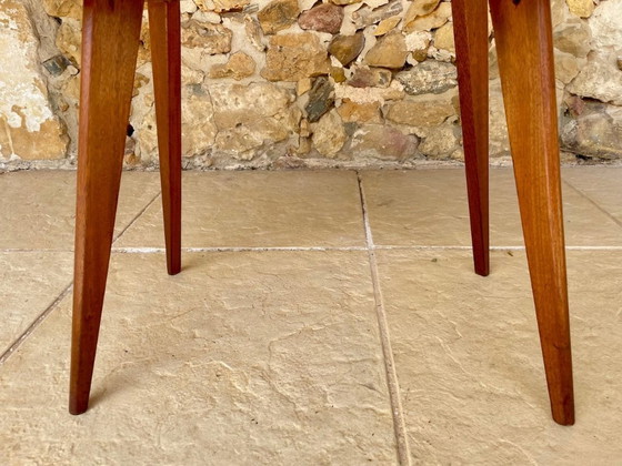 Image 1 of Table d'appoint vintage en acajou, style milieu du siècle, années 1960