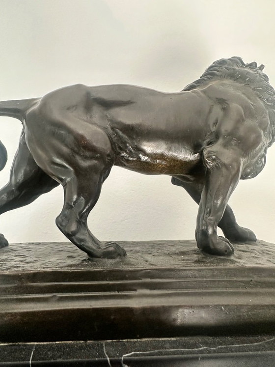 Image 1 of Lion en bronze 