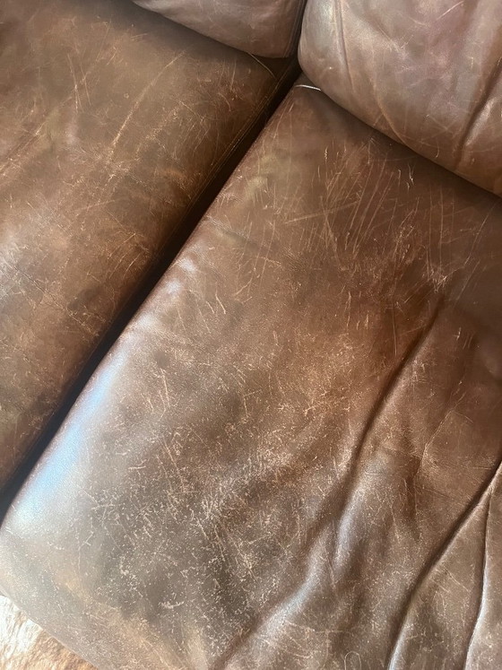 Vintage De Sede DS-76 Sofa Bed Brown Leather – 2 seaters (photo 5 of 13)